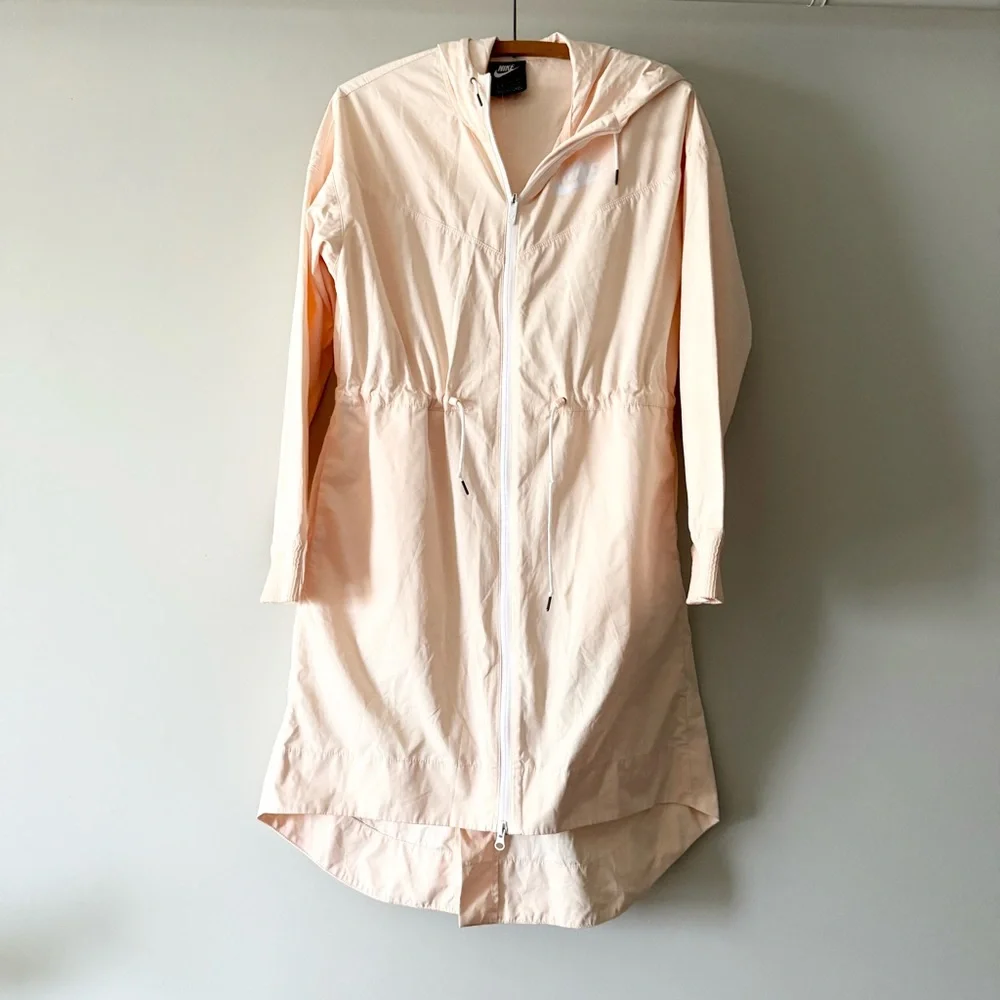 Nike Light Peach Hooded windbreaker Jacket XS‎